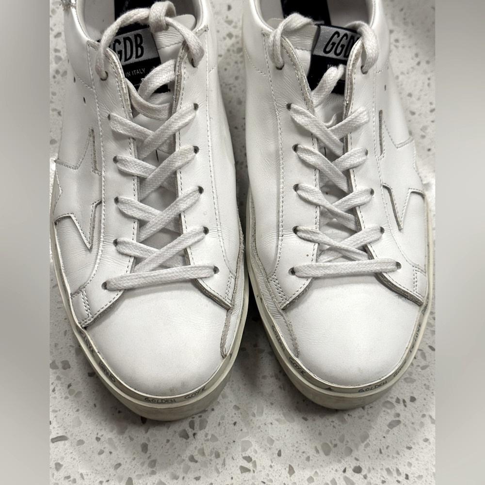 Golden Goose Hi Star 39 white and silver with box - Picture 12 of 13